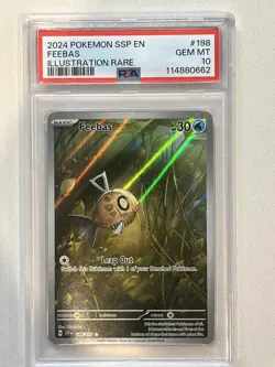 PSA 10 Feebas #198/191 Illustration Rare - Surging Sparks Pokemon TCG Card - Image 1