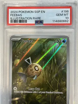 PSA 10 Feebas #198/191 Illustration Rare - Surging Sparks Pokemon TCG Card - Image 2