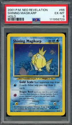 PSA 6 Shining Magikarp Neo Revelation 66/64 Holo Pokemon Card B22 - Image 1