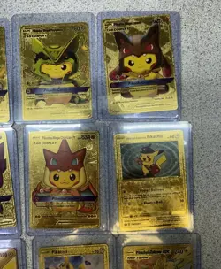 Pokemon Pikachu Cosplay & Classic Gold Foil Cards Set Of 14 ⚡⚡⚡⚡⚡ - Image 2