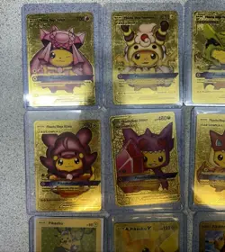Pokemon Pikachu Cosplay & Classic Gold Foil Cards Set Of 14 ⚡⚡⚡⚡⚡ - Image 3