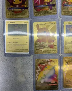 Pokemon Pikachu Cosplay & Classic Gold Foil Cards Set Of 14 ⚡⚡⚡⚡⚡ - Image 4