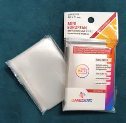 Gamegenic MATTE Mini European Card Sleeves 46 x 71 mm (50 ct.) + ~30 Open Pack - Image 1