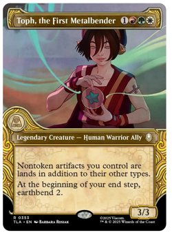 Toph, the First Metalbender - Showcase Avatar MTG - Image 1