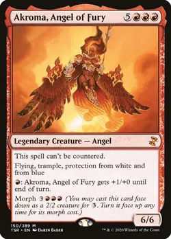 NM Akroma, Angel of Fury, MTG, Time Spiral Remastered, Magic the Gathering, 150 - Image 1