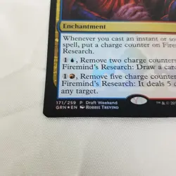 MTG Firemind Research Guilds of Ravnica Draft Weekend Foil Promo Near Mint Magic - Image 3