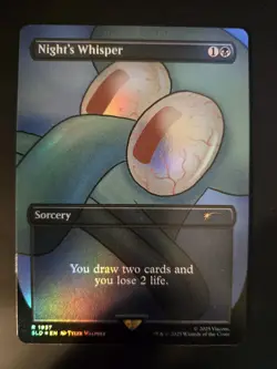 Night's Whisper NM FOIL Secret Lair Drop Series - SpongeBob SquarePants MTG - Image 1