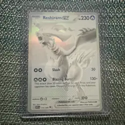 Reshiram ex #173/086 Pokemon White Flare English BWR Pack Fresh Near Mint NM - Image 1