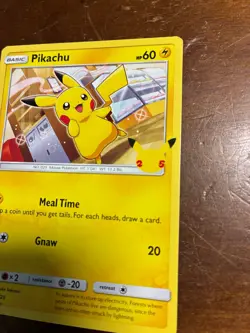 Pikachu 25/25 Mcdonald's 25th Anniversary, Sword & Shield (LP) Pokemon TCG - Image 3