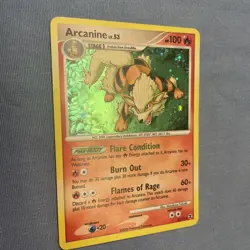 Pokemon Arcanine 1/111 Holo Rising Rivals (LP/MP) - Image 4