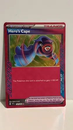 Pokemon TCG S&V Temporal Forces - Hero's Cape 152/162 Ace Spec Holo - Pack Fresh - Image 1