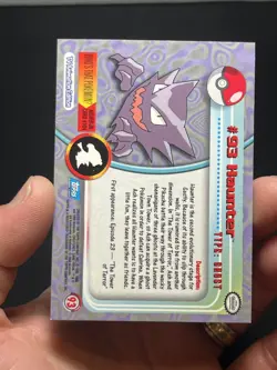 Topps Pokemon TV Animation Haunter #93 Rainbow Foil Series 2 - Image 4