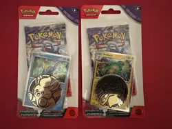 Pokemon TCG TEMPORAL FORCES CARVANHA & BELLIBOLT Checklane Sealed Blister Packs - Image 1