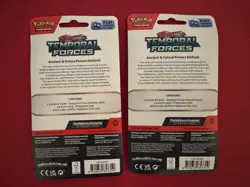 Pokemon TCG TEMPORAL FORCES CARVANHA & BELLIBOLT Checklane Sealed Blister Packs - Image 3