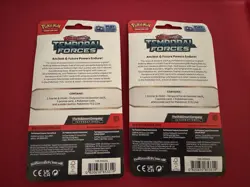 Pokemon TCG TEMPORAL FORCES CARVANHA & BELLIBOLT Checklane Sealed Blister Packs - Image 4