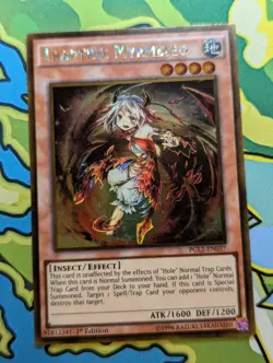 Yugioh Traptrix Myrmeleo PGL2-EN037 1st Edition Gold Rare VLP - Image 1