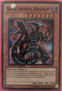 YuGiOh Dark Armed Dragon Super Rare CT07-EN016 - Image 1