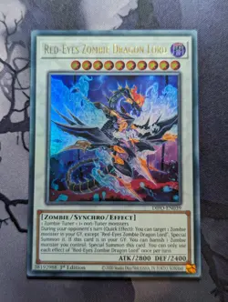 YuGiOh Red-Eyes Zombie Dragon Lord Ultra Rare 1st Edition DIFO-EN039 NM - Image 1