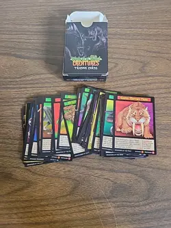 Weird n' Wild Creatures Lot Of 42 Trading Playing Game Cards - Image 1