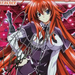 Precious Memories High School DxD Card Rias Gremory Silver Signed 01-003 - Image 5