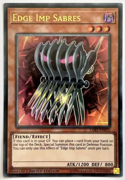 LART-EN015 Edge Imp Sabres - Ultra Rare Ltd. Edition Lightly Played YuGiOh Card - Image 1