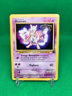 Mewtwo #3 Promo Card Kids WB Presents Pokemon The First Movie NM - Image 1