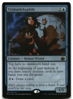 MTG Triskaidekaphile FOIL R Innistrad: Midnight Hunt 81 LP - Image 1