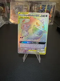 Gengar & Mimikyu GX (Secret) SM Team Up 186/181 Nm Pokemon TCG - Image 1