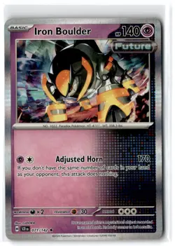 2024 Scarlet & Violet Series - Stellar Crown Iron Boulder #71 Rare Holo - Image 1