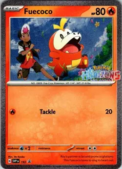 Pokemon TCG Fuecoco 192 Holo Horizons The Series Black Star Promo MINT Condition - Image 1
