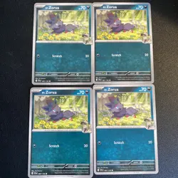 Pokemon TCG - 4x Playset N's Zorua NonHolo 097/159 - Journey Together - Image 1