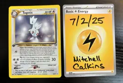 1st Edition 2000 Pokemon Neo Genesis Togetic Holo Rare 16/111 LP - Image 1