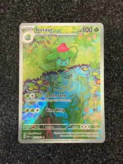 2023 Pokemon Ivysaur Illustration Rare 167/165 SV 151 English Near Mint - Image 1