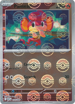 Pansear 014/086 Black Bolt White Flare Pokemon TCG Poke Ball - Image 1