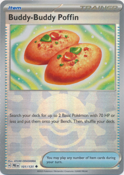 Buddy-Buddy Poffin 101/131 Poke Ball Foil Prismatic Evolutions Pokemon TCG - Image 1