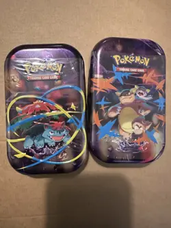 Pokemon Mega Evolution Mini Tins, Mega Kangaskhan & Mega Venusaur ✅ - Image 1