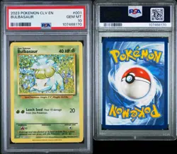 PSA 10 Pokemon 2023 Clv-TCG Classic Venusaur & Lugia Ex Deck #001 Bulbasaur - Image 1