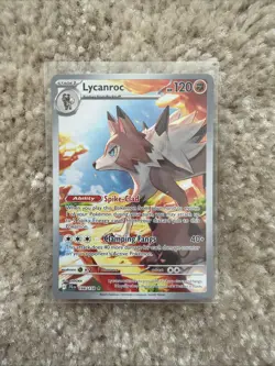 Pokemon TCG Lycanroc 166/159 Journey Together- Illustration Rare-Pack Fresh NM/M - Image 1