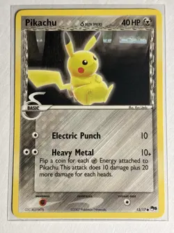 Pikachu 13/17 - Pop Series 5 Non Holo Pokemon Card - Image 1