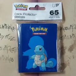 Pokemon TCG Squirtle Ultra Pro Deck Protector Card Sleeves 65pk SEALED - Image 1