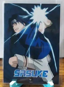 2024 Topps Animax Official Naruto Cards Sasuke Uchiha #TB10 ThunderBolt Foil - Image 1