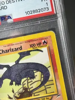 Pokemon TCG Shining Charizard Neo Destiny Holo Card 107/105 Unlimited Rare PSA 1 - Image 3