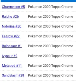 Pokemon Chrome Lot - 8 Cards - Reserved For Buyer - Image 1