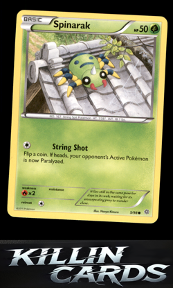 Spinarak 5/98 Pokemon Common XY - Ancient Origins Card LP - Image 1