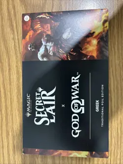 MTG God of War: Greek Foil Edition Secret Lair Playstation New Sealed In Hand! - Image 1