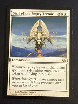 1x Sigil of the Empty Throne (18) Conflux LP MTG Magic the Gathering x1 MKE - Image 1