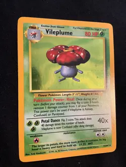 Pokemon TCG Vileplume (No Set Symbol Error) Jungle 15/64 Holo Holo Rare - Image 2