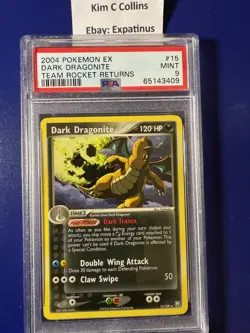 Pokemon Dark Dragonite #15 PSA 9 EX Team Rocket Returns Non Holo - Image 1