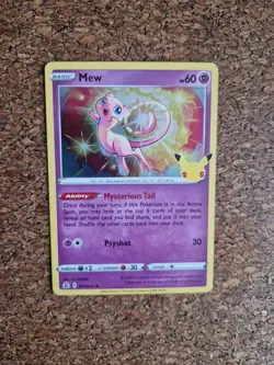 Mew Carte Holo Rare 011/025 Pokemon EB7.5 Celebrations 25 ans Neuve (Anglaise) - Image 3