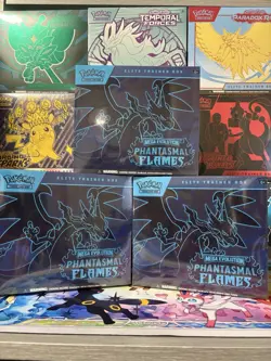 Pokemon TCG - Phantasmal Flames - Elite Trainer Box ETB - Sealed - Lot Of 3 - Image 1